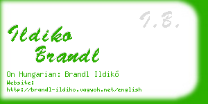 ildiko brandl business card